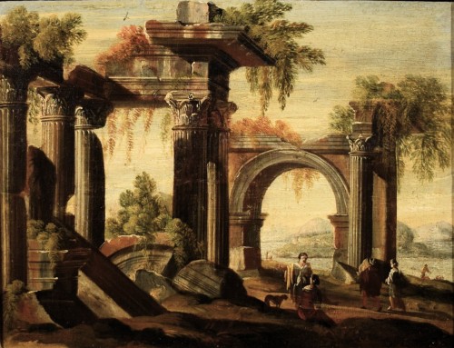 Paintings & Drawings  - Architectural Ruins - Leonardo Coccorante (1680–1750)
